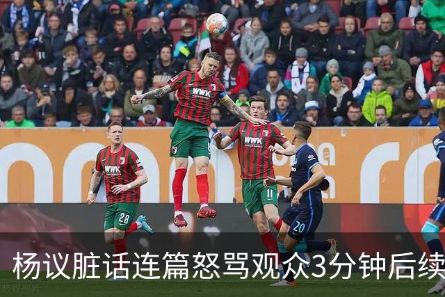 杨议脏话连篇怒骂观众3分钟后续：是误会，官方介入，两边2个说法